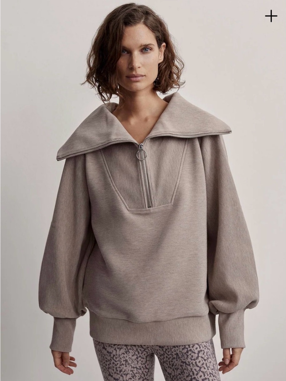 Varley vine half zip beige Mari